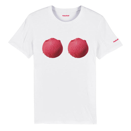Raspberry Scoops Organic Unisex Tee