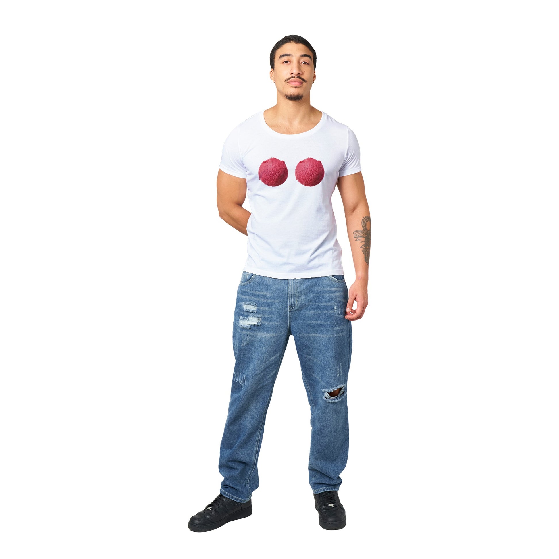 Raspberry Scoops Organic Unisex Tee