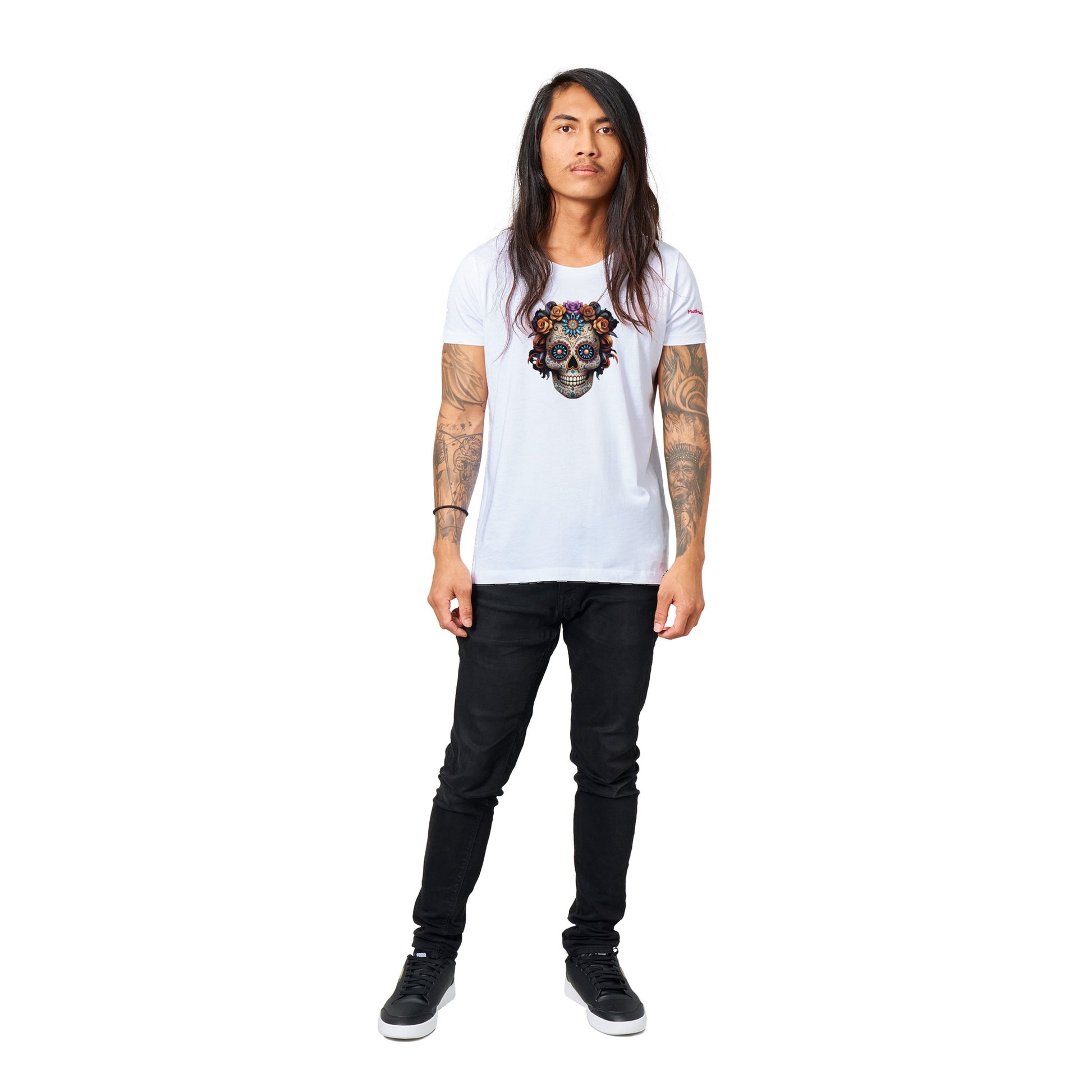 Floral Skull Organic Unisex Tee