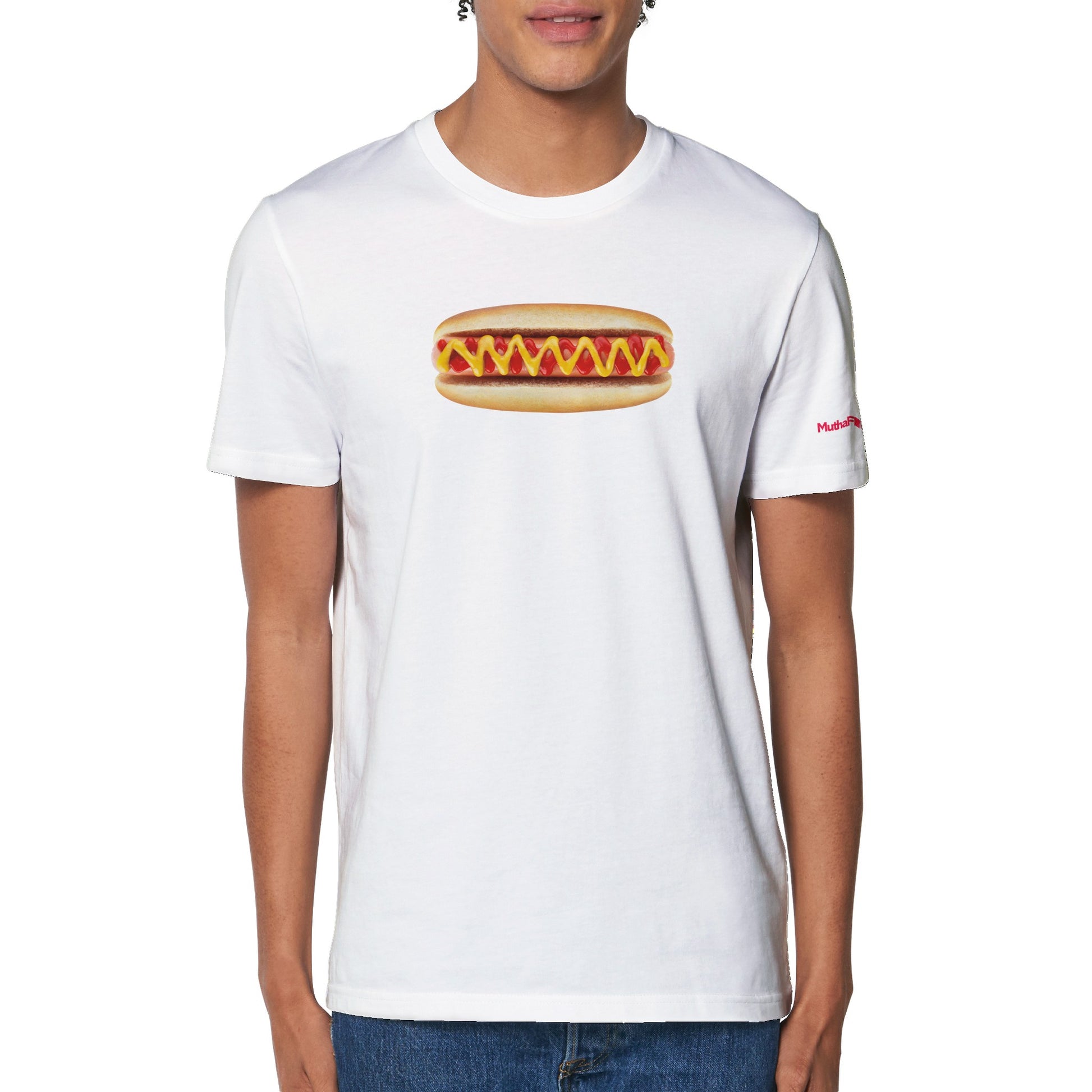 Juicy Vegan Hot Dog Organic Unisex Tee