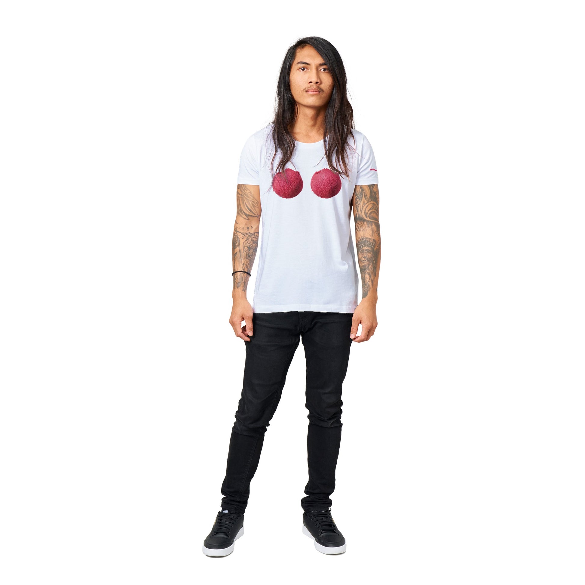 Raspberry Scoops Organic Unisex Tee