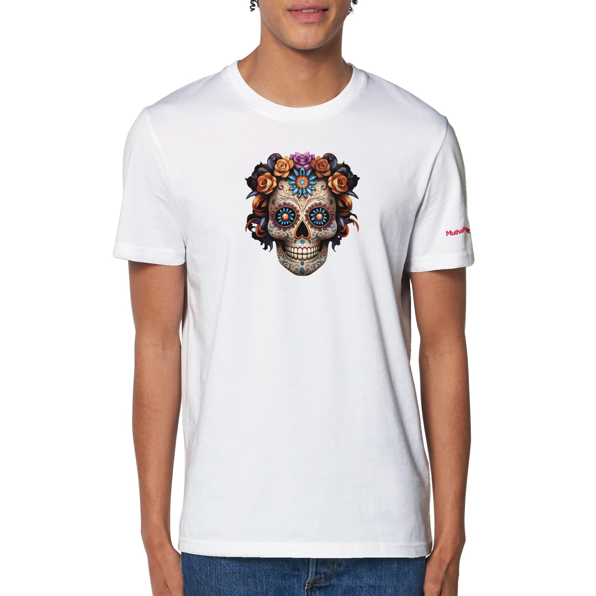Floral Skull Organic Unisex Tee