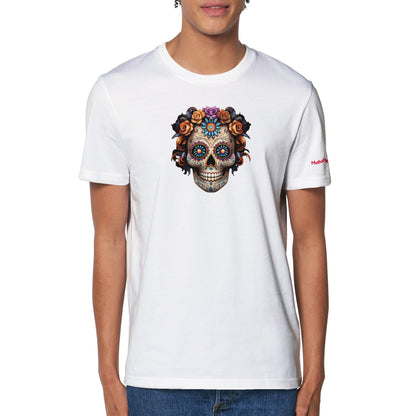 Floral Skull Organic Unisex Tee